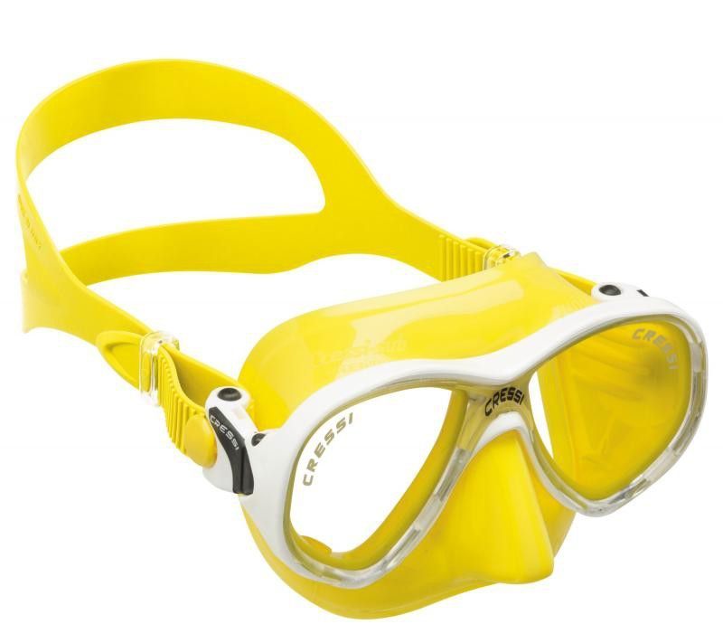 Cressi – Máscara Marea Colorama JR – Amarillo/Blanco