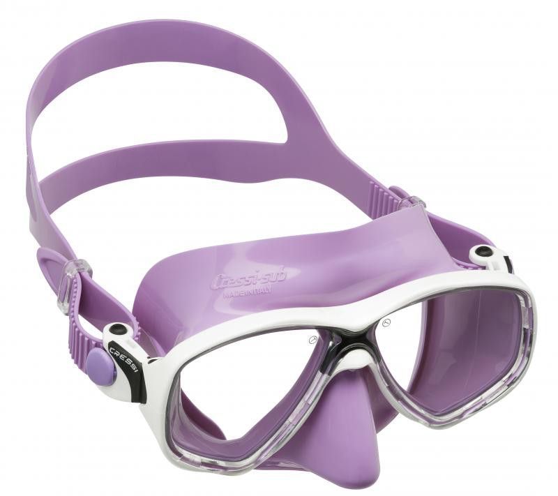 Cressi - Máscara MAREA COLORAMA, Lila – Blanco