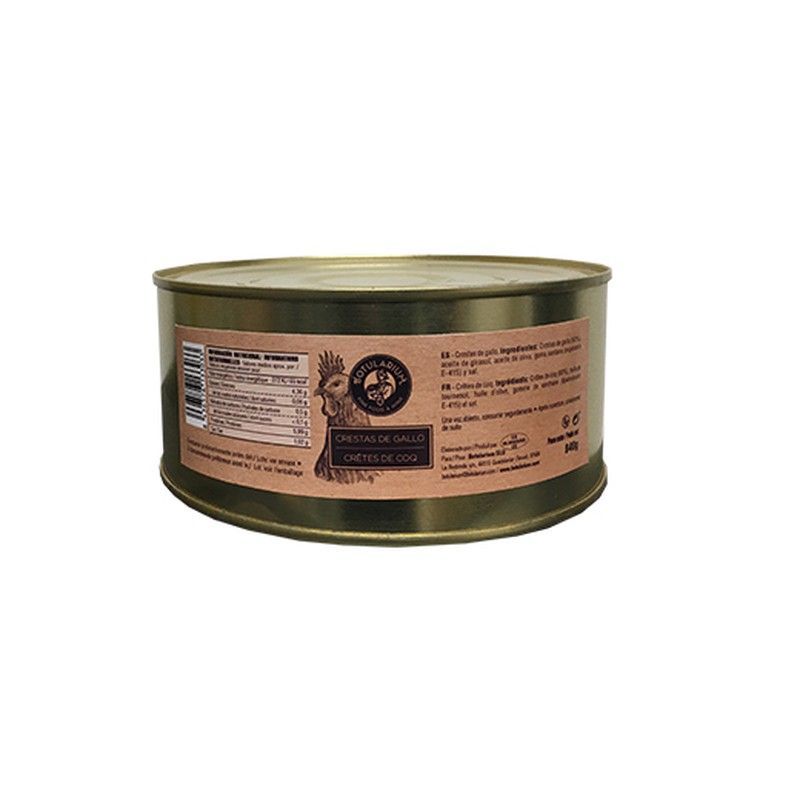 Crestas de Gallo en su jugo 840 grs Botularium