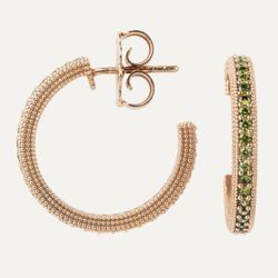 Criollas SUNFIELD de Plata rosa Tamarit Lighty circonitas. PE062530-2