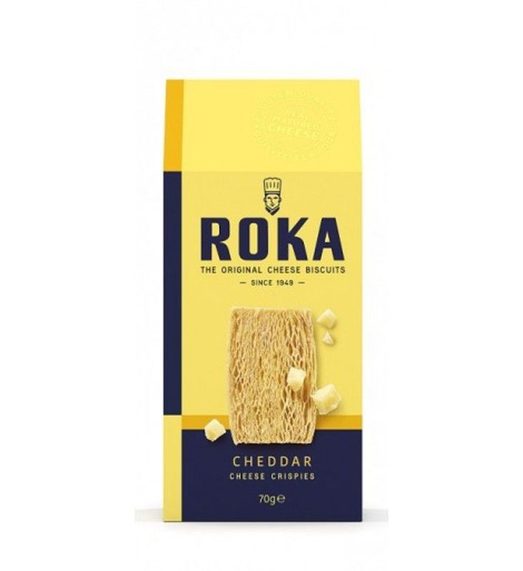 Crispies de queso de cheddar  roka
