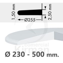 Cristal Reloj Mineral 220-001-357 Óptico Grosor 1,50mm x 2,50mm x Diámetro 35,7mm