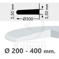Cristal Reloj Mineral 220-002-345 Óptico Grosor 2,50mm x 3,50mm x Diámetro 34,5mm