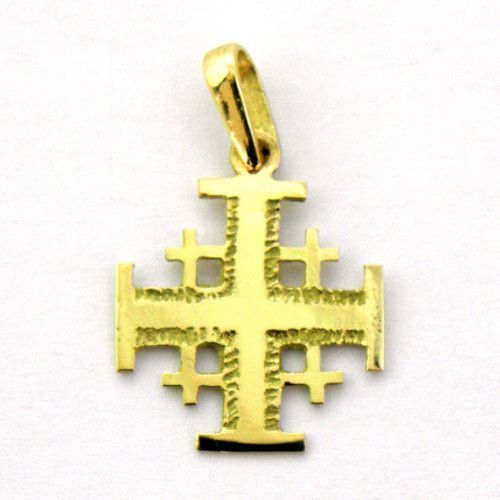 Cruz Oro 18kts Cruz De Jerusalem Mate Y Brillo 16x15mm C1/10655/1