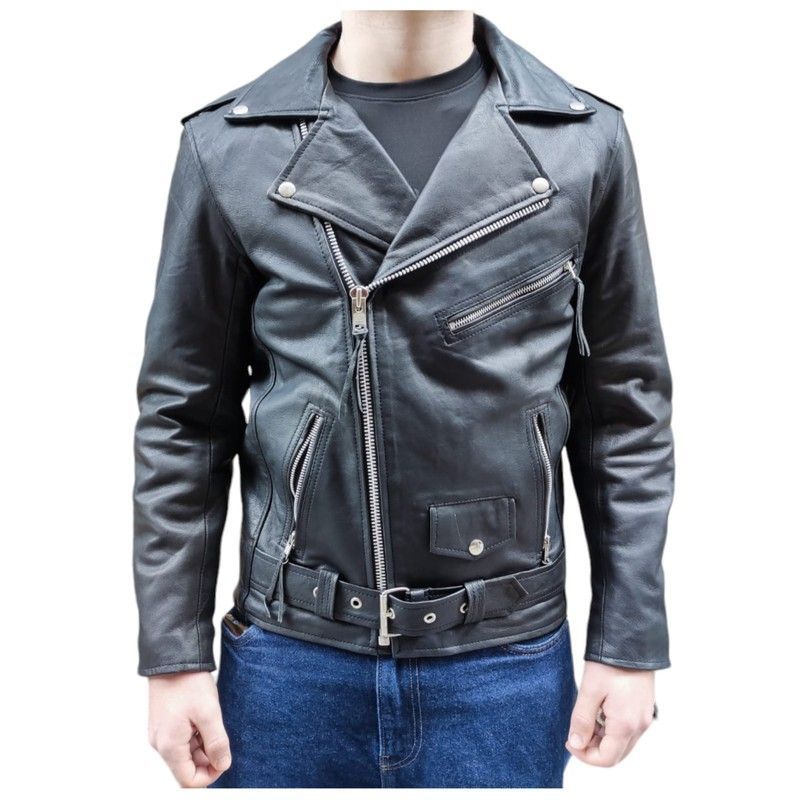 Cruzada de piel napa hombre