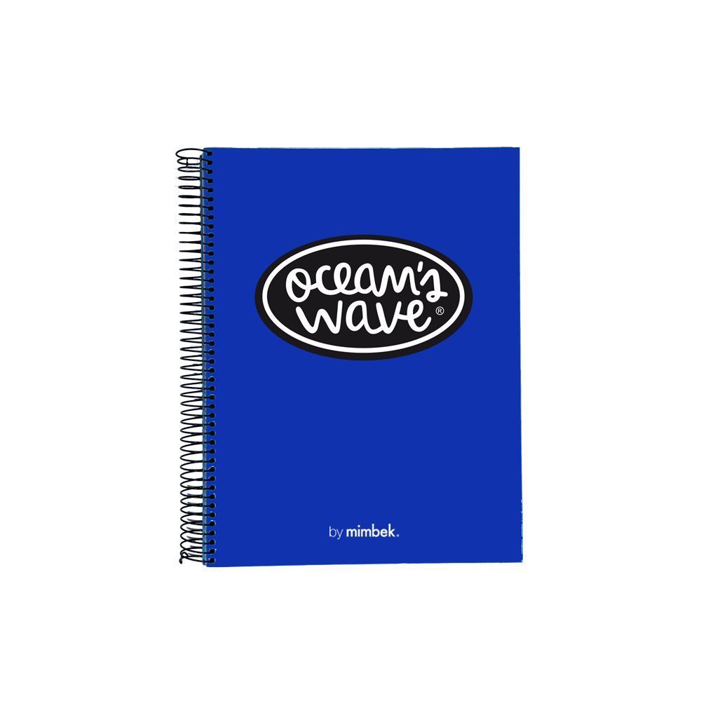 Cuaderno A5 Microperforado tapa encuadernada Azul