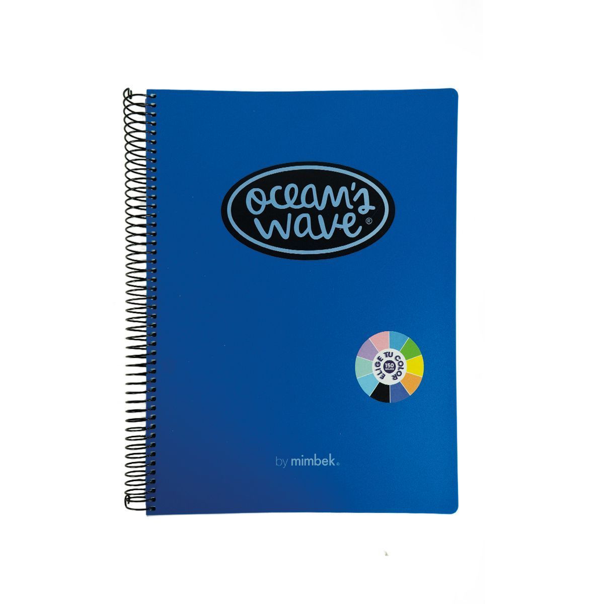 Cuaderno A5 tapa plástico 150h 80gr Azul