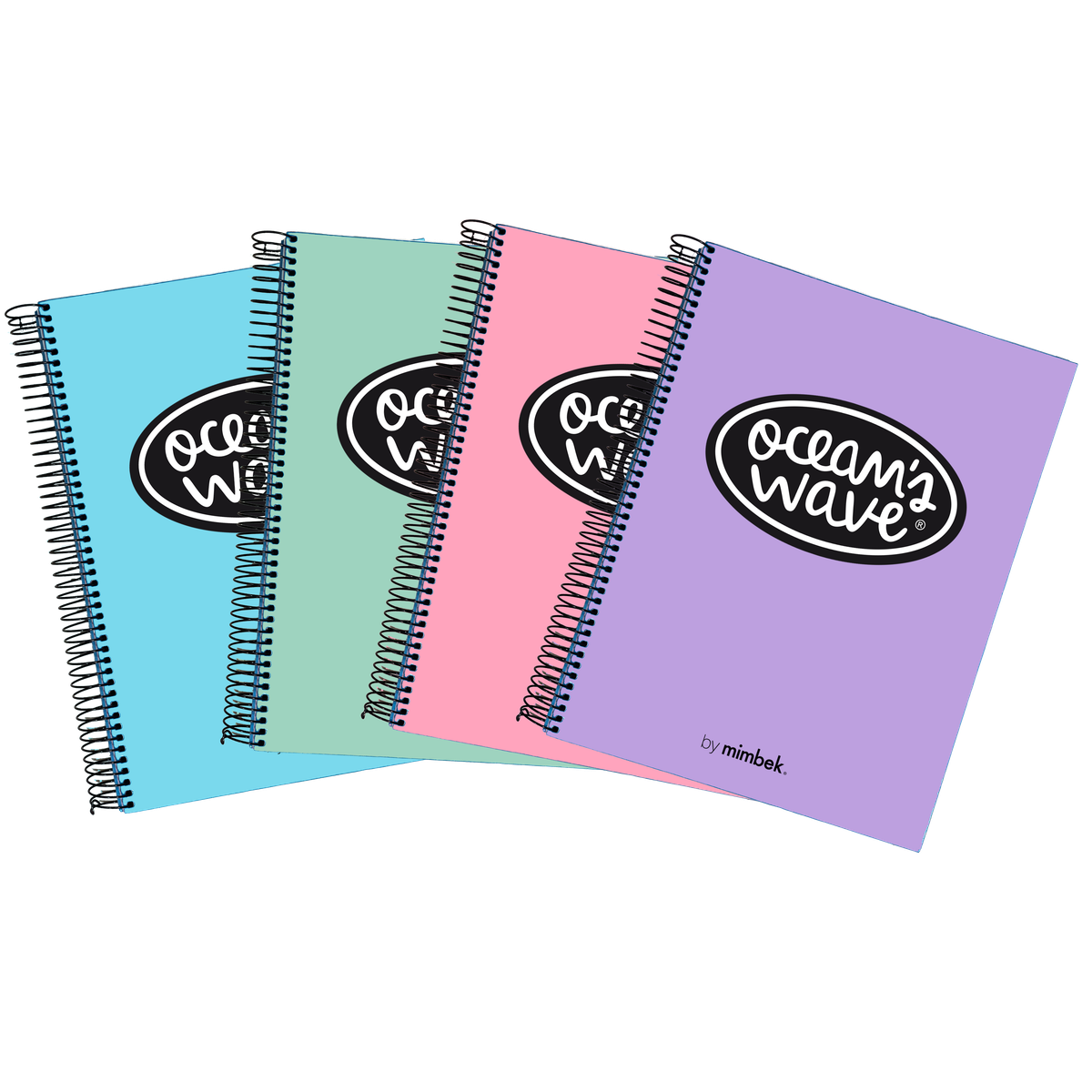 Cuaderno A5 tapa plástico 150h 80gr Pastel