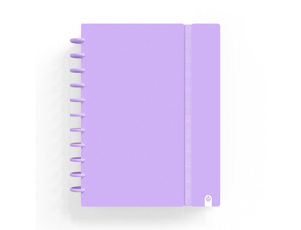 Cuaderno carchivo ingeniox foam a4 80h cuadricula malva pastel