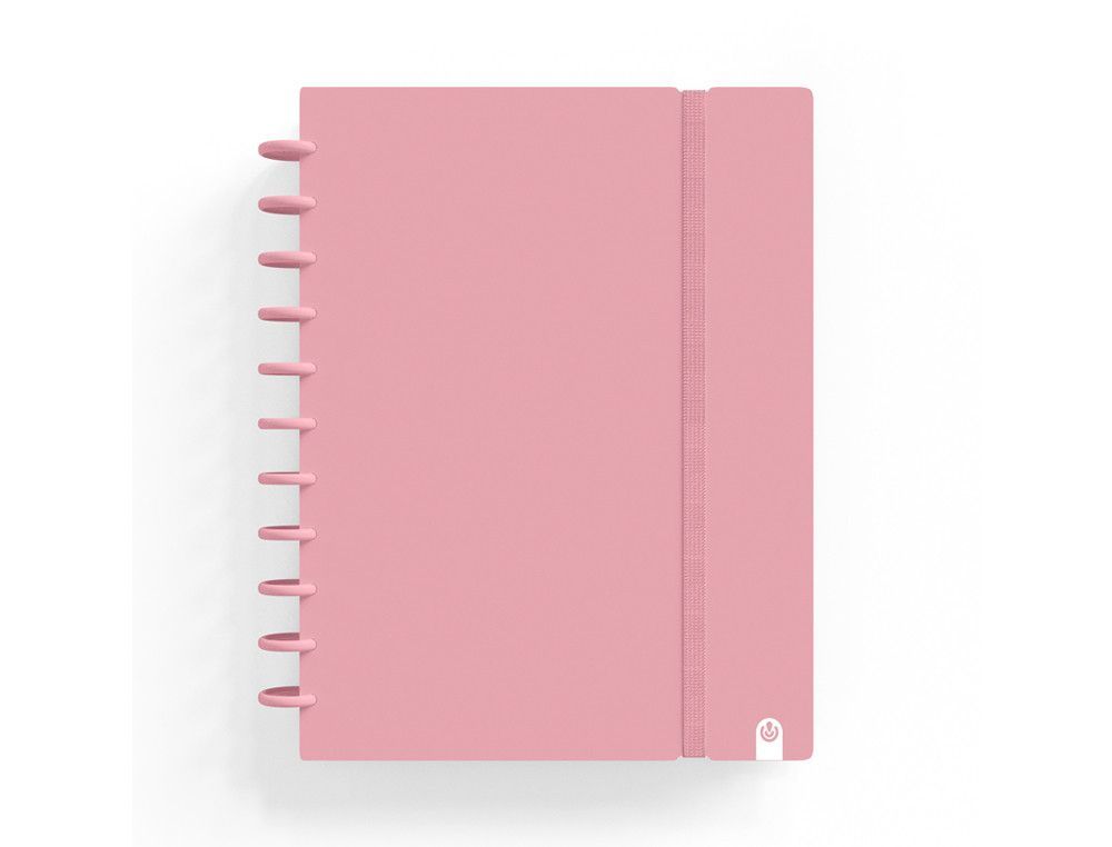 Cuaderno carchivo ingeniox foam a4 80h cuadricula rosa pastel