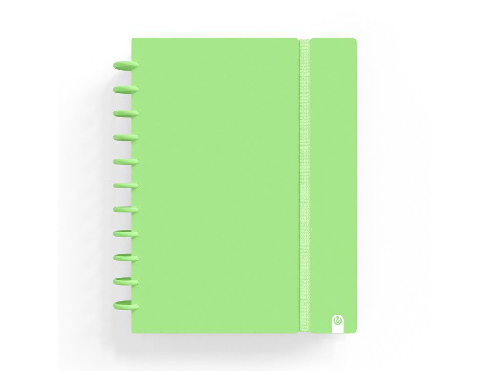 Cuaderno carchivo ingeniox foam a4 80h cuadricula verde pastel
