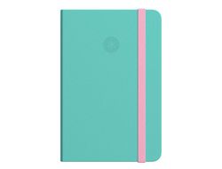 Cuaderno con gomilla antartik notes tapa blanda a6 cuadricula rosa y turquesa 100 hojas 80 gr fsc