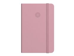 Cuaderno con gomilla antartik notes tapa blanda a6 hojas lisas rosa pastel 100 hojas 80 gr fsc