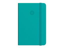Cuaderno con gomilla antartik notes tapa blanda a6 hojas lisas turquesa 100 hojas 80 gr fsc