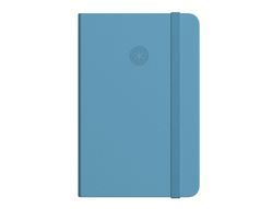 Cuaderno con gomilla antartik notes tapa dura a4 hojas rayas azul claro 100 hojas 80 gr fsc