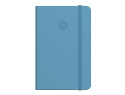 Cuaderno con gomilla antartik notes tapa dura a5 hojas lisas azul claro 100 hojas 80 gr fsc