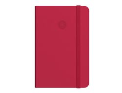 Cuaderno con gomilla antartik notes tapa dura a5 hojas rayas rojo 100 hojas 80 gr fsc