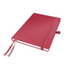 Cuaderno con tapas duras Leitz Complete, 80 hojas cuadriculado 5, DIN A5, rojo