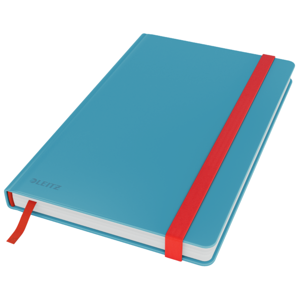 Cuaderno con tapas duras Leitz Cosy,  80 hojas, cuadriculado, DIN A5, azul