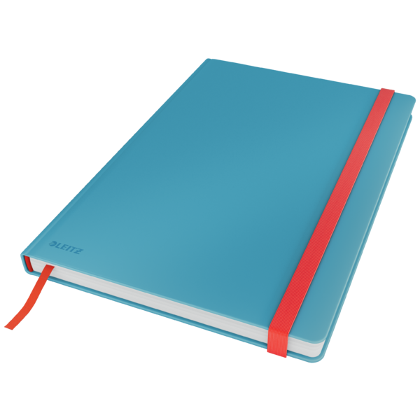 Cuaderno con tapas duras Leitz Cosy,  80 hojas, cuadriculado, DIN B5, azul