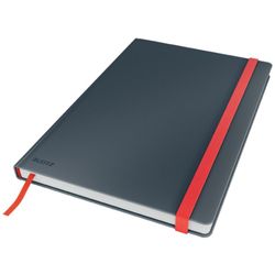 Cuaderno con tapas duras Leitz Cosy,  80 hojas, cuadriculado, DIN B5, gris