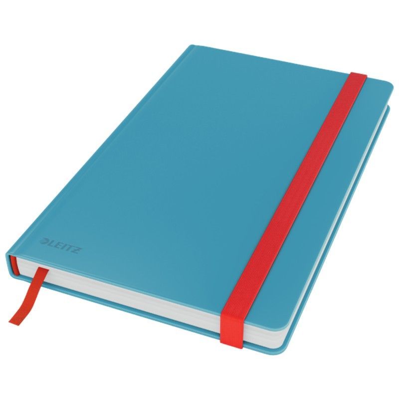 Cuaderno con tapas duras Leitz Cosy,  80 hojas, rayado horizontal, DIN A5, azul