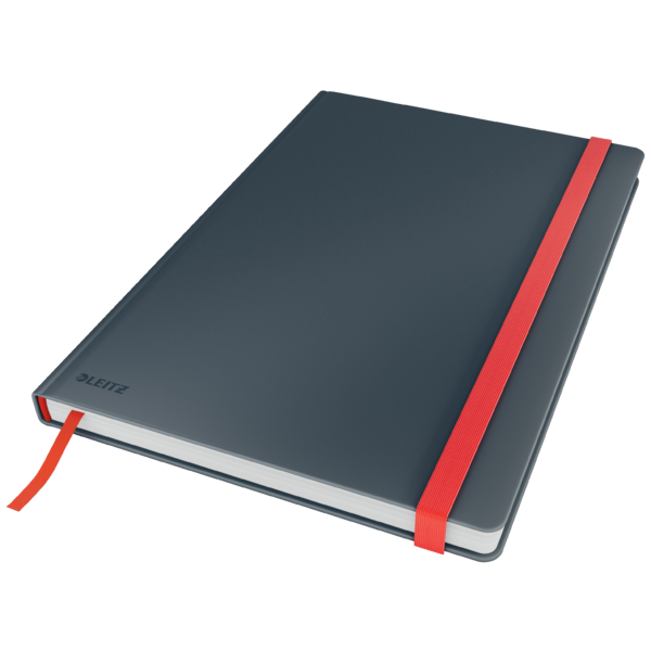 Cuaderno con tapas duras Leitz Cosy,  80 hojas, rayado horizontal, DIN B5, gris