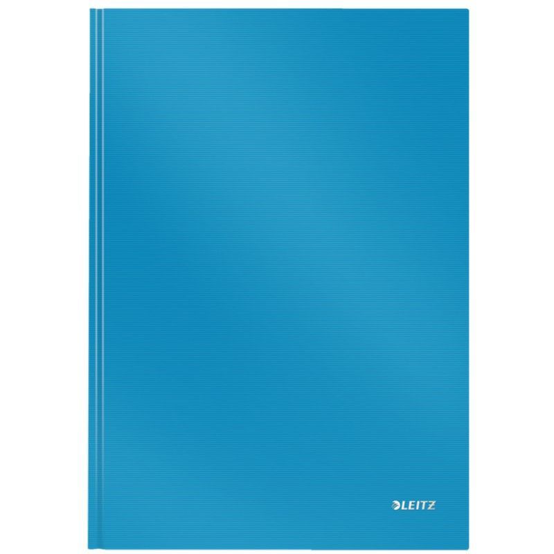 Cuaderno con tapas duras Leitz Solid, 80 hojas cuadriculado 5, DIN A4, azul