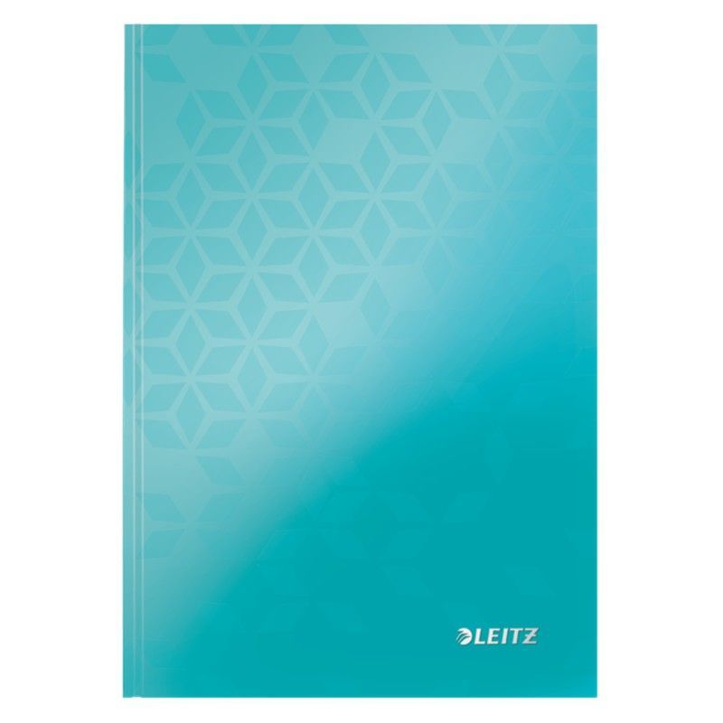 Cuaderno con tapas duras Leitz WOW, 80 hojas cuadriculado 5, DIN A5, turquesa