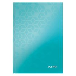 Cuaderno con tapas duras Leitz WOW, 80 hojas rayado horizontal,DIN A5, turquesa
