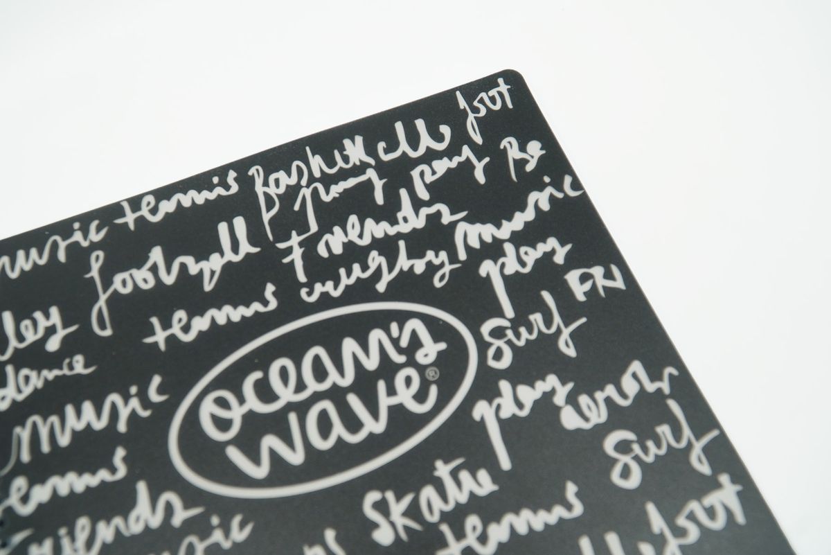 Cuaderno cubiertas de plástico tamaño Din A5 en negro de Ocean’s Wave