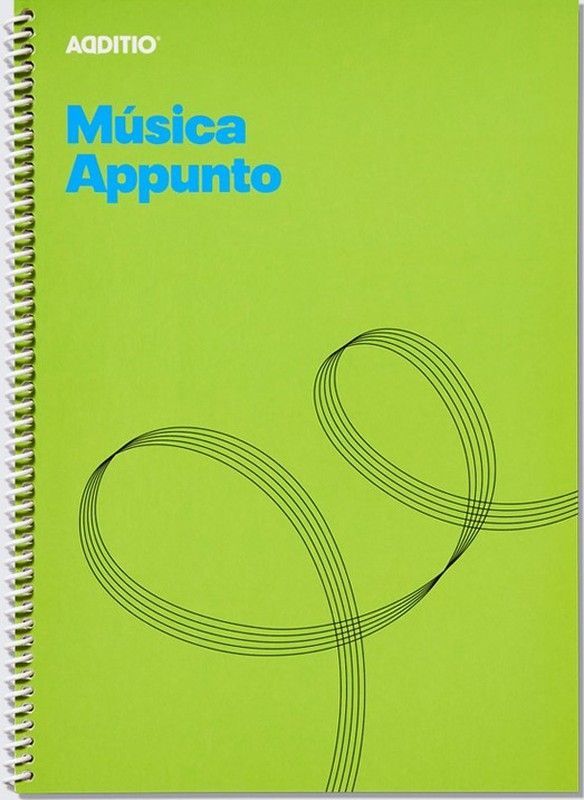 Cuaderno de Música Appunto 12 Pentagramas ADDITIO