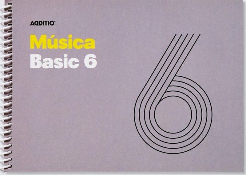 Cuaderno de Música Basic 6 Pentagramas ADDITIO