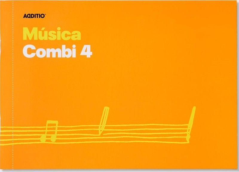 Cuaderno de Música Combi 4 Pentagramas ADDITIO