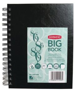 Cuaderno Derwent de dibujo Big Book A5, 86 hojas 110 grs
