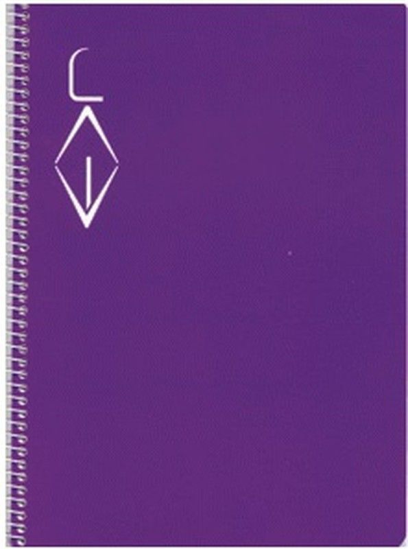 Cuaderno espiral 100 hojas Fº cuadricula 8 x 8 Sin Margen