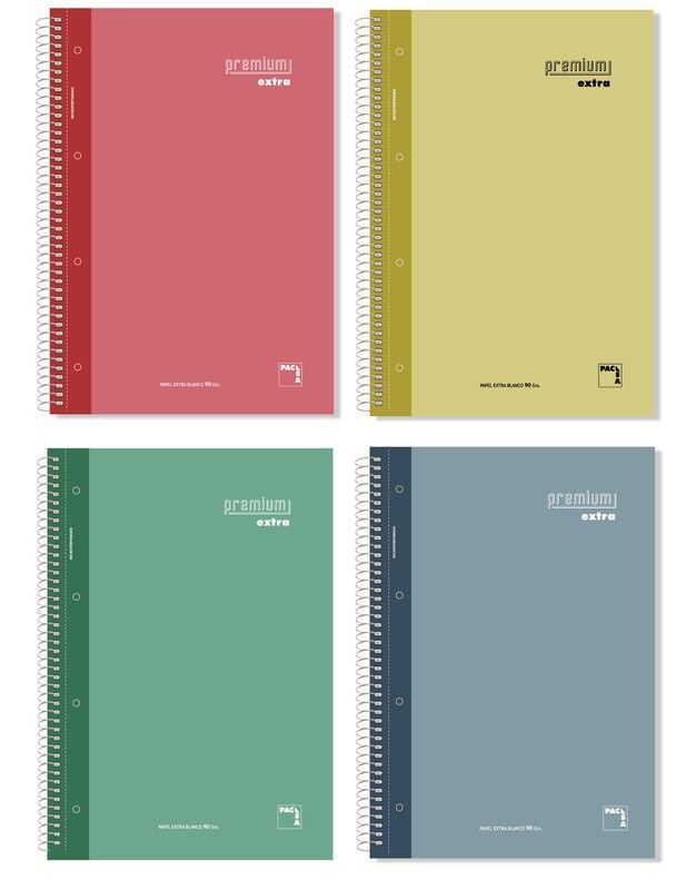 Cuaderno espiral 120 hojas A4 5*5, Microperforado