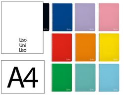 Cuaderno espiral liderpapel A4 witty tapa dura 80h 90gr liso sin margen colores surtidos