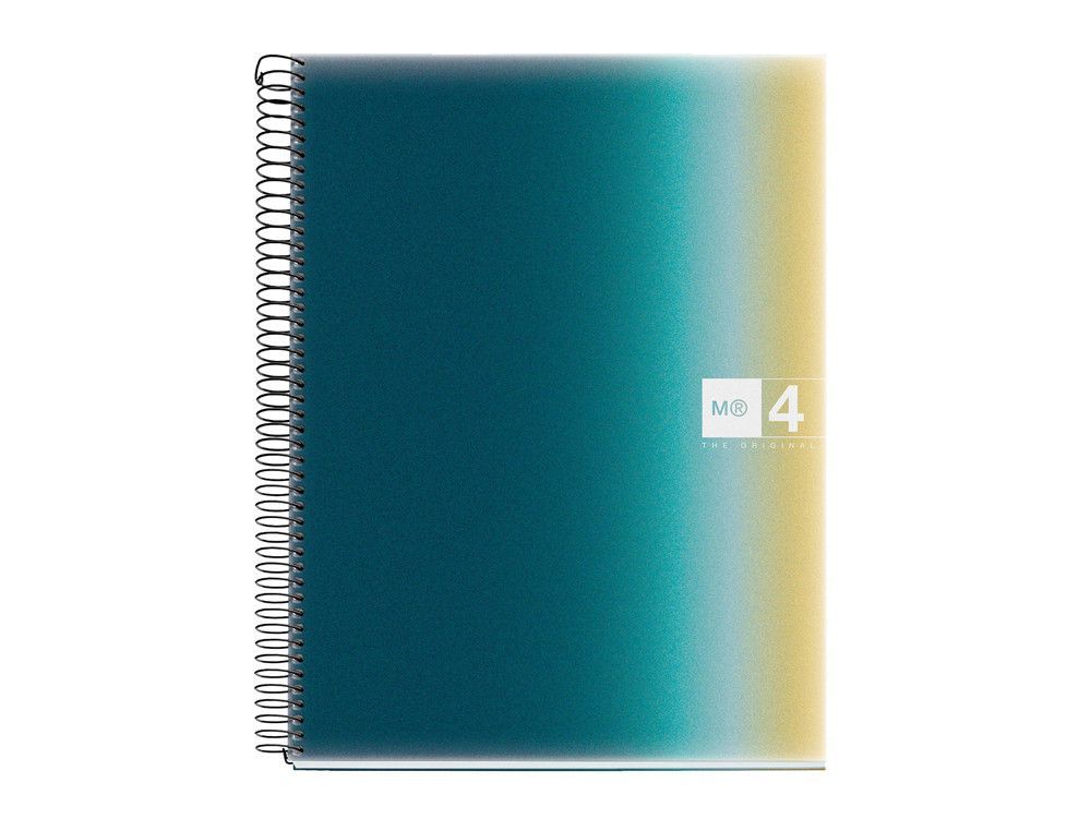 Cuaderno espiral miquelrius din a4 120 hojas 70 gr cuadro 5 mm tapa polipropileno aurora iceland