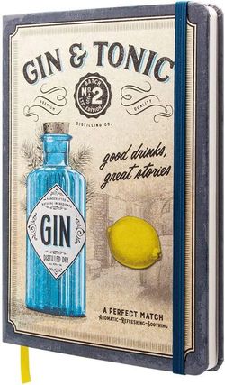 Cuaderno Libreta A5 Gin & Tonic Retro Vintage