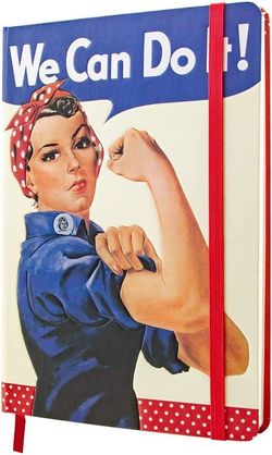 Cuaderno Libreta A5 We Can Do It Dots Retro Vintage