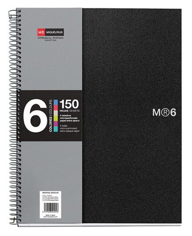 Cuaderno note book tapas de plástico