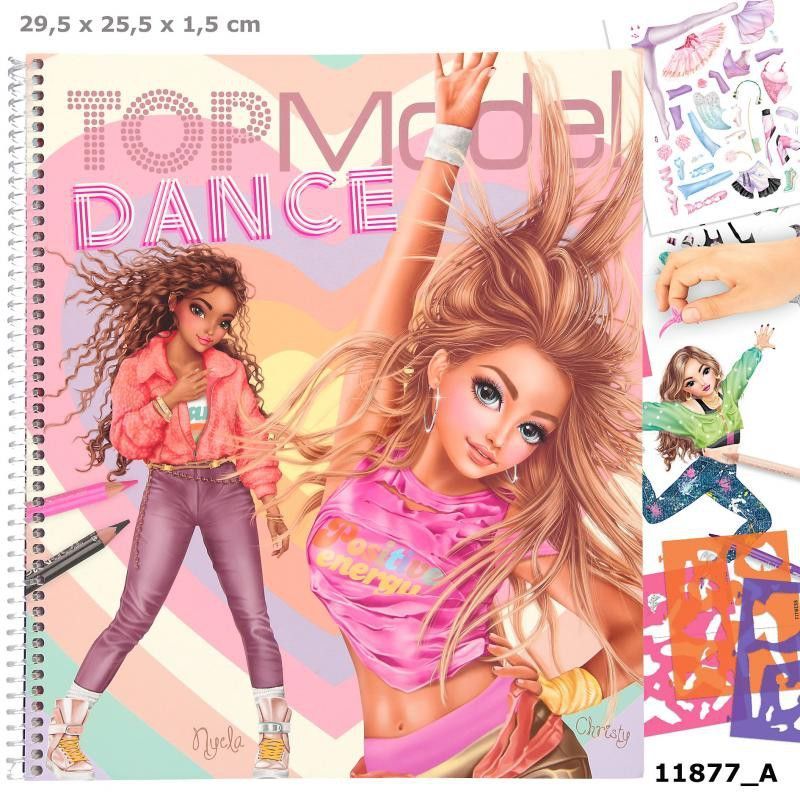 Cuaderno para colorear TOPModel DANCE