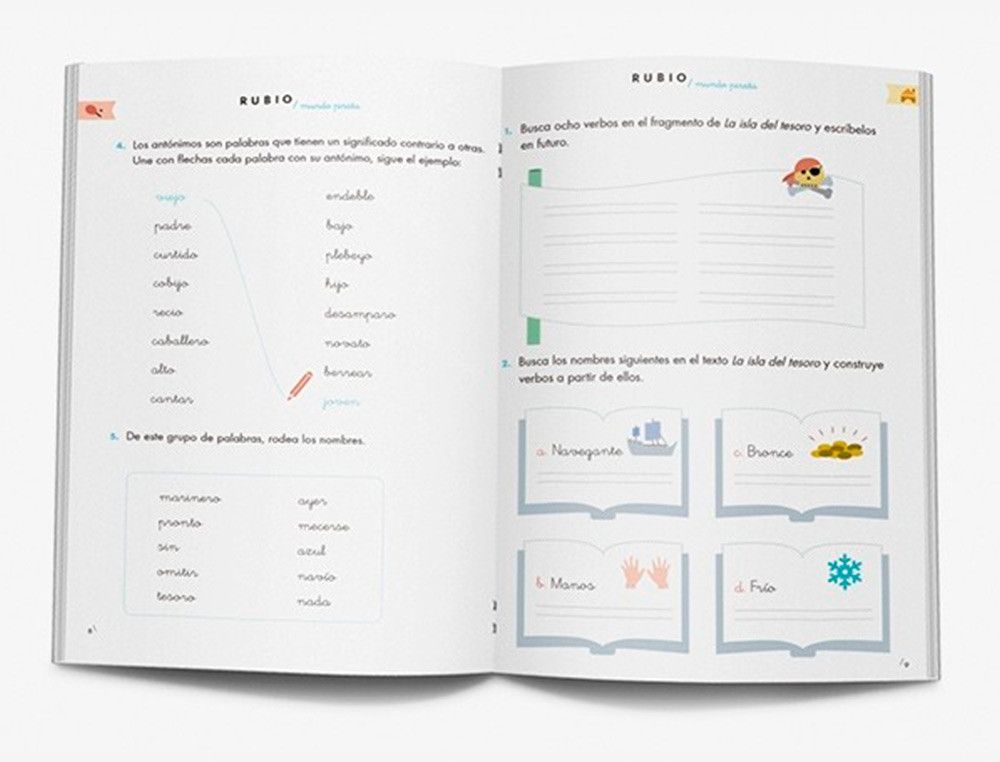 Cuaderno rubio competencia lectora 4 mundo pirata