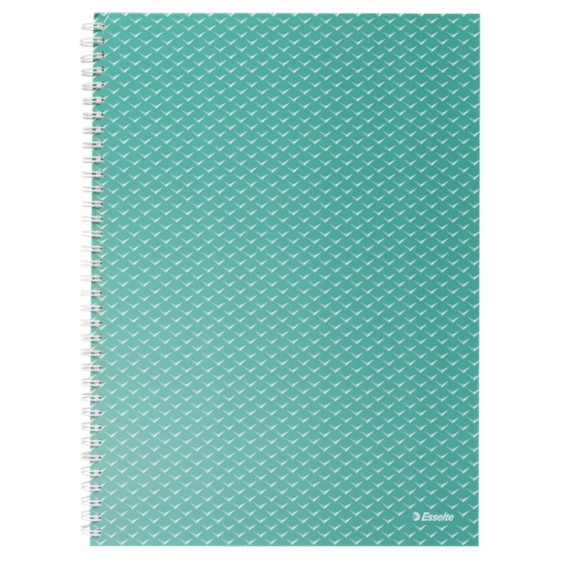Cuaderno wiro con tapas de cartón Colour'Breeze A4, con pauta rayada, verde