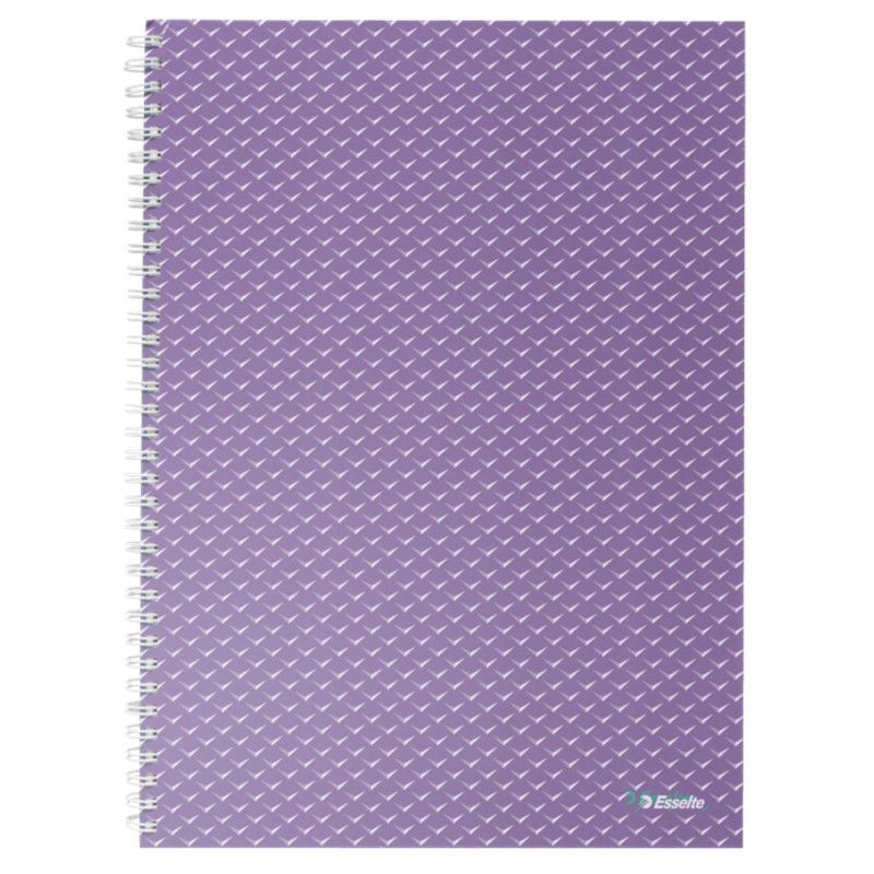 Cuaderno wiro con tapas de cartón  Colour'Breeze A4, cuadriculado, lavanda