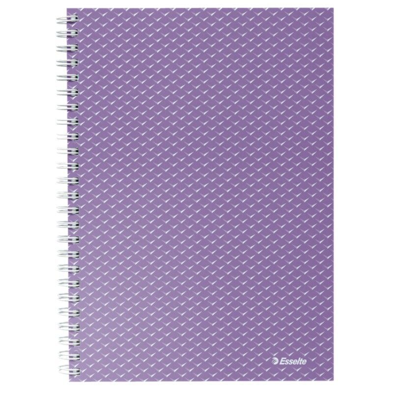 Cuaderno wiro con tapas de cartón  Colour'Breeze A5, con pauta rayada, lavanda