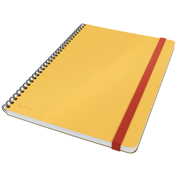 Cuaderno Wiro Leitz Cosy. Tapas duras. 80 hojas rayado horizontal, DIN B5, amarillo