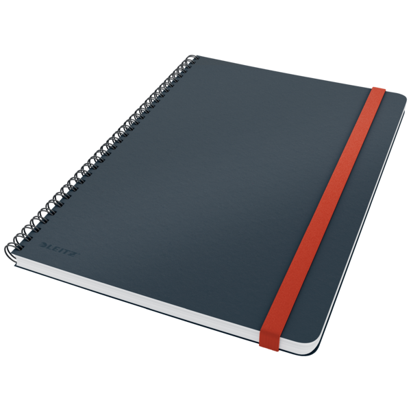 Cuaderno Wiro Leitz Cosy. Tapas duras. 80 hojas rayado horizontal, DIN B5, gris