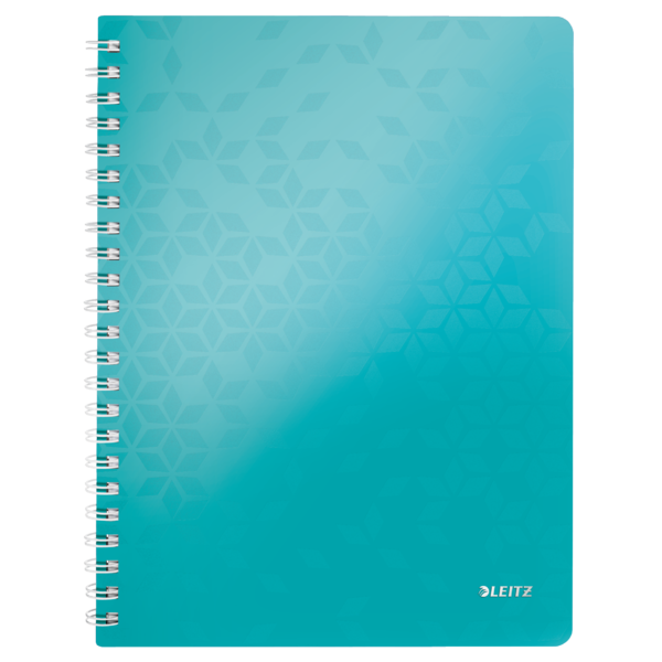 Cuaderno Wiro Leitz WOW. PP. 80 hojas cuadrícula 5,DIN A4, turquesa